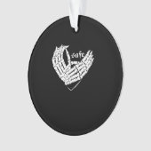 ハッピーバレンタインデー – 私のハートは私のバレンタインC オーナメント (正面)