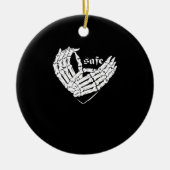 ハッピーバレンタインデー – 私のハートは私のバレンタインC セラミックオーナメント (正面)