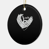 ハッピーバレンタインデー – 私のハートは私のバレンタインC セラミックオーナメント (左)