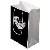 ハッピーバレンタインデー – 私のハートは私のバレンタインC ミディアムペーパーバッグ (正面アングル)