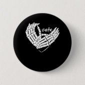 ハッピーバレンタインデー – 私のハートは私のバレンタインC 缶バッジ (正面)