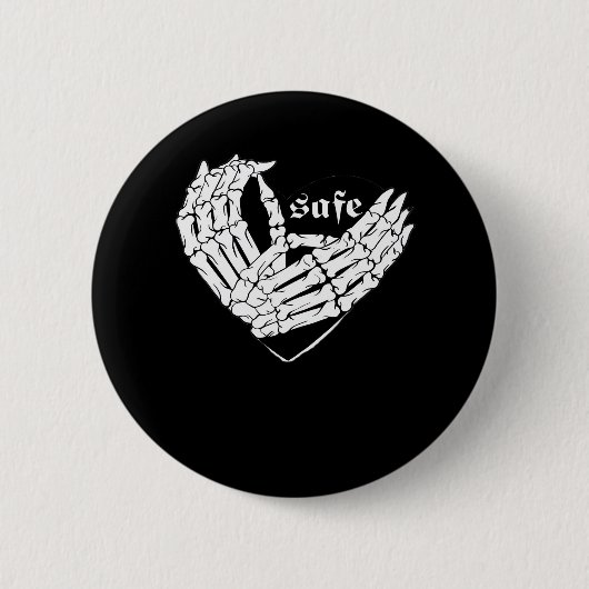 ハッピーバレンタインデー – 私のハートは私のバレンタインC 缶バッジ (正面)