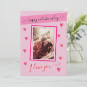 ハッピーバレンタインデー、私はあなたを愛している+写真 招待状 (スタンド正面)