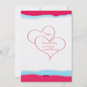 ハッピーバレンタインデー! 私は愛します! かわいいヒツジ シーズンカード (裏面)