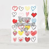 ハッピーバレンタインデー |私は本当にハート カード (正面)