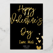 ハッピーバレンタインデー 箔シーズンカード (正面)