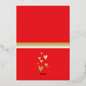 ハッピーバレンタインデー 箔シーズンカード (裏面)