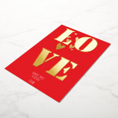 ハッピーバレンタインデー 箔シーズンカード (回転した状態)