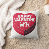 ハッピーバレンタインデー、箱のチョイス&フリのシルエット クッション (ブランケット)