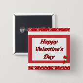 ハッピーバレンタインデー 缶バッジ (正面&裏面)