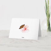 ハッピーバレンタインデー。花と蝶 シーズンカード (裏面)