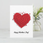 ハッピーバレンタインデー!赤いハートカード シーズンカード (スタンド正面)