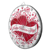  ハッピーバレンタインデー!赤いハート ダーツボード (正面右)