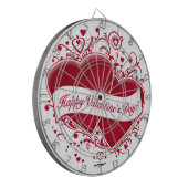  ハッピーバレンタインデー!赤いハート ダーツボード (正面左)