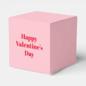 ハッピーバレンタインデー、赤いピンクの贈り物 フェイバーボックス (裏面サイド)