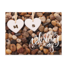 ハッピーバレンタインデー。2つのハートのビーチ