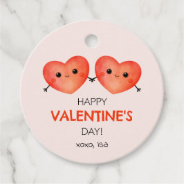 ハッピーバレンタインデー(2つのハート) フェイバータグ