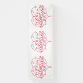 ハッピーバレンタインデー 4x12 ビニールバナー 横断幕 (縦)