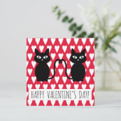 ハッピーバレンタインデー- Greeting Card with Cats サンキューカード (スタンド正面)