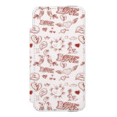 ハッピーバレンタインデー INCIPIO iPhoneウォレットケース (フォリオ 正面)