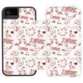 ハッピーバレンタインデー INCIPIO iPhoneウォレットケース (フォリオ Open)