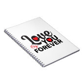 ハッピーバレンタインデー- Love You Forever Images ノートブック (右側)