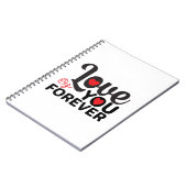 ハッピーバレンタインデー- Love You Forever Images ノートブック (左側)