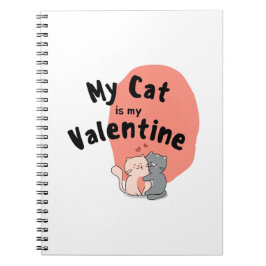 ハッピーバレンタインデー-My Cat Is My Valentine Day ノートブック