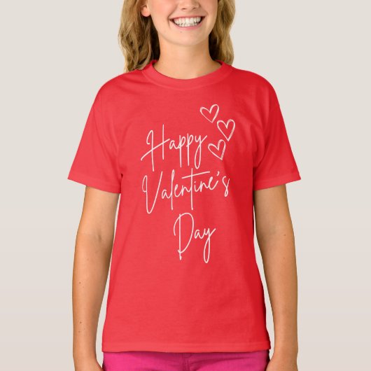 ハッピーバレンタインデー Tシャツ (正面)