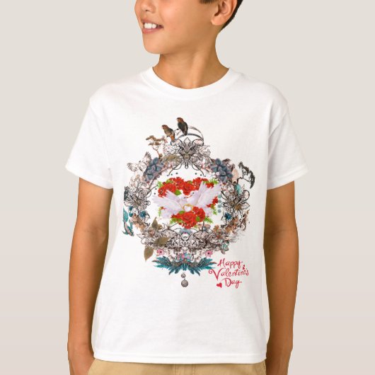 ハッピーバレンタインデー Tシャツ (正面)