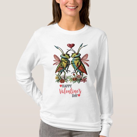 ハッピーバレンタインデー Tシャツ (正面)