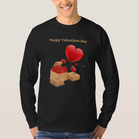 ハッピーバレンタインデー Tシャツ (正面)