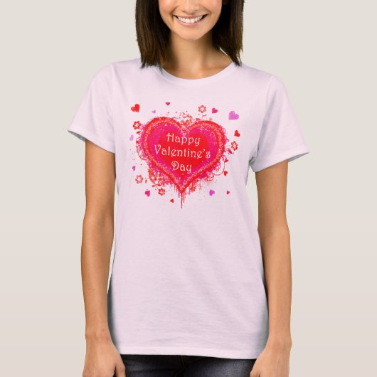 ハッピーバレンタインデー Tシャツ (正面)