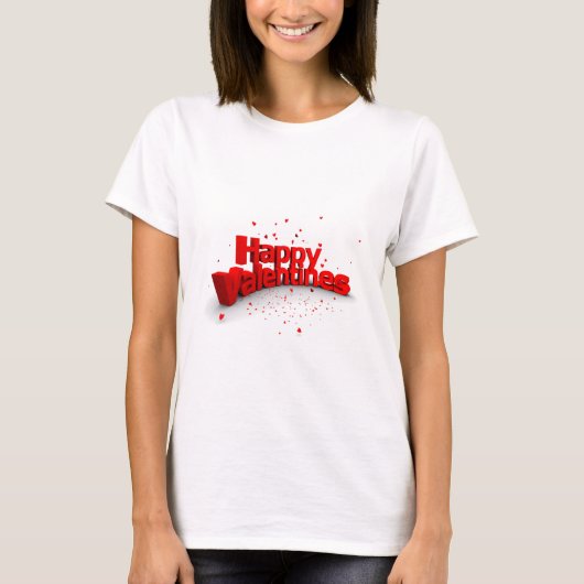 ハッピーバレンタインデー Tシャツ (正面)