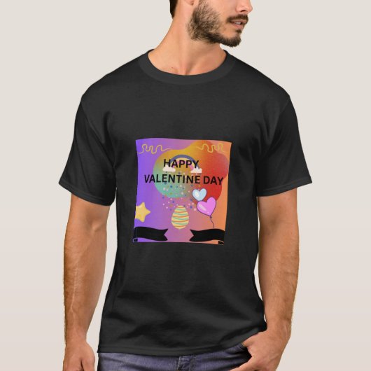 ハッピーバレンタインデー Tシャツ (正面)