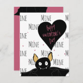 ハッピーバレンタインデー | Your Fangtastic |こうもりプリン ノートカード (正面/裏面)