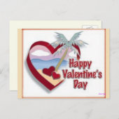 ハッピーバレンタインデーfromフロリダ シーズンポストカード (正面/裏面)