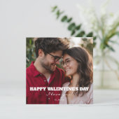 ハッピーバレンタインデーI Love You XOXOフォトモダンー シーズンカード (スタンド正面)