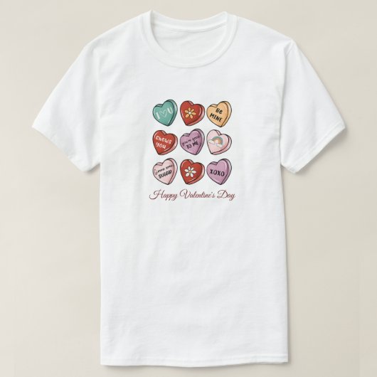 ハッピーバレンタインデーTシャツ Tシャツ (デザイン正面)