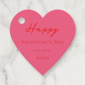 ハッピーバレンタインデーXOXOチーズハート フェイバータグ (正面)