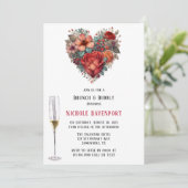 ハッピーバレンタインバラブランチ&バブリー 招待状 (スタンド正面)