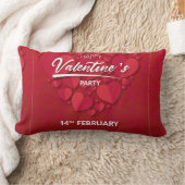 ハッピーバレンタインパーティー ランバークッション (ブランケット)