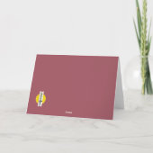 ハッピーバレンタインピンクハートカード3dペーパーカット サンキューカード (裏面)