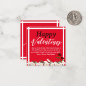 ハッピーバレンタインラブデイバレンタインカード ノートカード (正面/裏面インサイチュ)