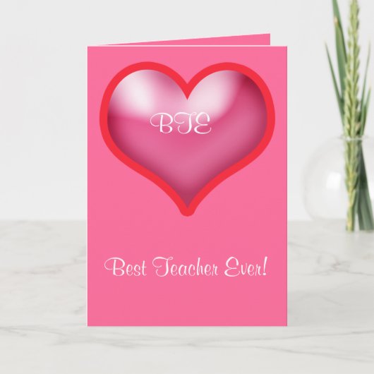 ハッピーバレンタイン最高の先生 シーズンカード (正面)