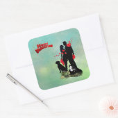 ハッピーバレンタイン スクエアシール (封筒)