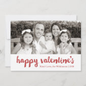 ハッピーバレンタイン |バレンタインデーのフォトカード シーズンカード (正面)