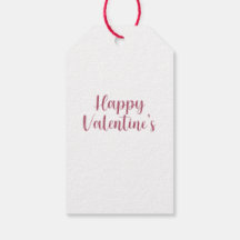 ハッピーバレンタイン ペイントハート ギフトタグ (セット10)