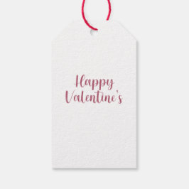 ハッピーバレンタイン ペイントハート ギフトタグ (セット10)