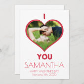 ハッピーバレンタイン 愛してる シーズンカード (正面/裏面)